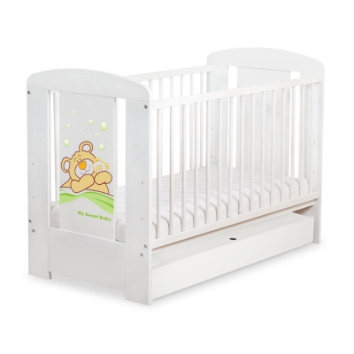 Kinderbed met Lade 120x60 cm - Tedy Bear Barnaba STANDARD Teddy Bear Branaba