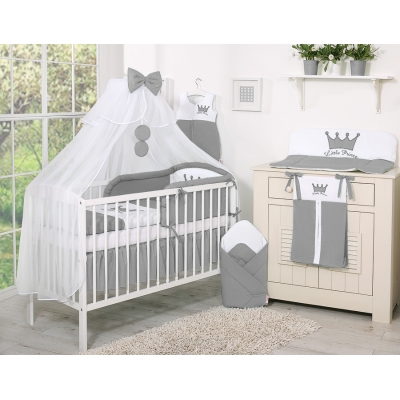 Klamboe van Tule voor Ledikant -  Antraciet Sifonki Little Prince Princess