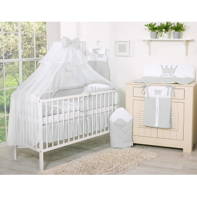 Klamboe van Tule voor Ledikant -  Grijs Sifonki Little Prince Princess