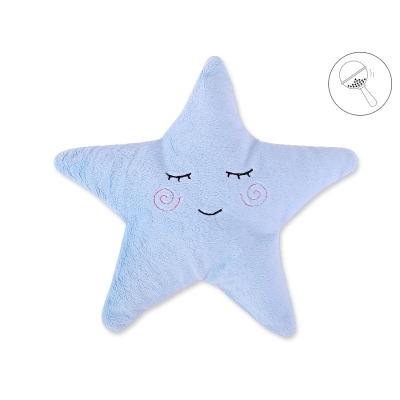 Kussen met Rammelaar LITTLE STAR Blauw