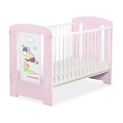 Ledikant 120x60 cm - Donkey Luca Roze Ezel Luca
