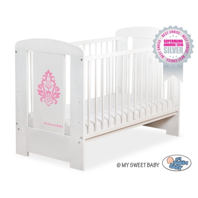 Ledikant 120x60 cm - Glamour Wit Glamour