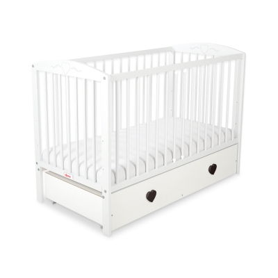 Ledikant Harten met Lade 120x60cm MAXI
