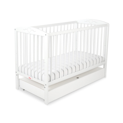 Ledikant Harten met Lade 120x60cm STANDARD