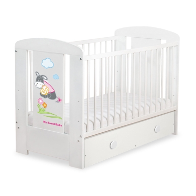 Ledikant + Lade 120x60 cm - Donkey Luca MAXI Ezel Luca