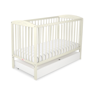 Ledikant met Lade 120x60 cm - Harten STANDARD