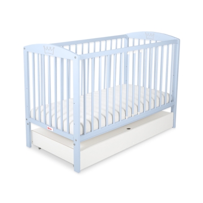 Ledikant met Lade 120x60 cm - Kroontjes -   STANDARD