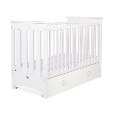 Ledikant met Lade 120x60 cm - Lorenzo III MAXI Wit