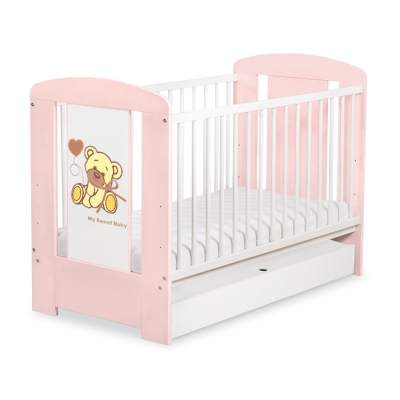 Ledikant met Lade 120x60 cm - Tedy Bear with bow STANDARD Bear With Bow