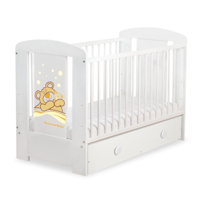 Ledikant met Lade Bear Barnaba  120x60 cm MAXI Teddy Bear Branaba