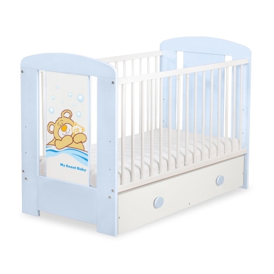 Ledikant met Lade Bear Barnaba  120x60 cm MAXI Teddy Bear Branaba