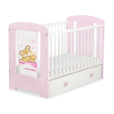 Ledikant met Lade Bear Barnaba  120x60 cm MAXI Teddy Bear Branaba