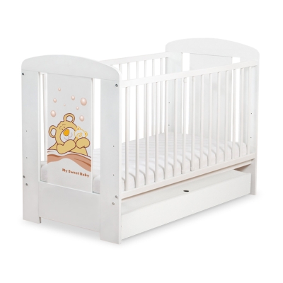 Ledikant met Lade Bear Barnaba  120x60 cm STANDARD Teddy Bear Branaba