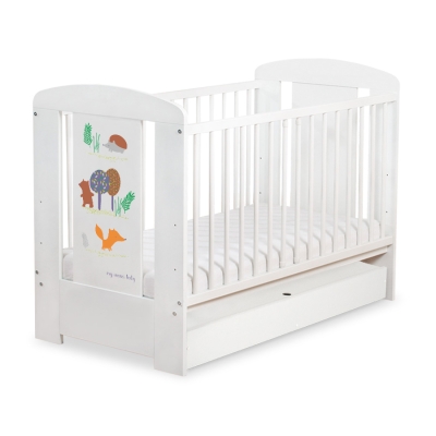 Ledikant met Lade Happy balloons 120x60 cm STANDARD Woud