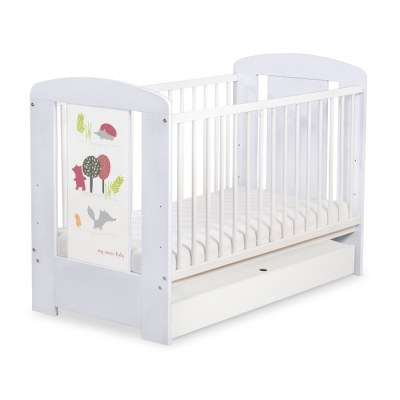 Ledikant met Lade Happy balloons 120x60 cm STANDARD Woud