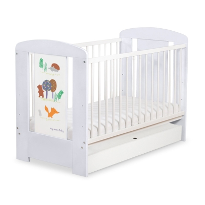 Ledikant met Lade Happy balloons 120x60 cm STANDARD Woud