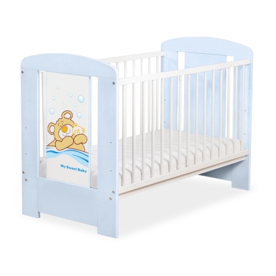 Ledikant Tedy Bear Barnaba 120x60 cm Blauw Teddy Bear Branaba