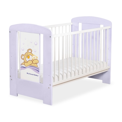 Ledikant Tedy Bear Barnaba 120x60 cm Purper Teddy Bear Branaba