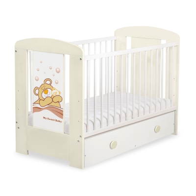 Ledikant Tedy Bear Barnaba met Lade 120x60 cm MAXI Teddy Bear Branaba