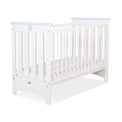 Ledikant  Wit Blauw 120x60 cm - Lorenzo