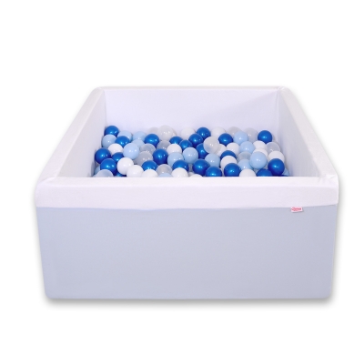 Minky Ballenbak met Ballen 200 st Blauw