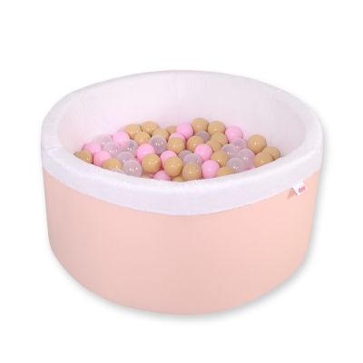 Minky Ballenbak met Ballen 200 st Poederroze