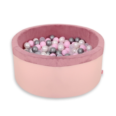 Minky Ballenbak met Ballen 200 st Stofroze
