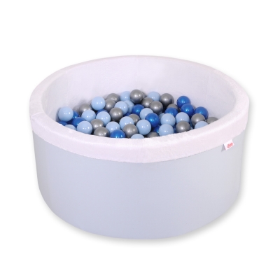 Minky Ballenbak met Ballen 4x50 st Blauw