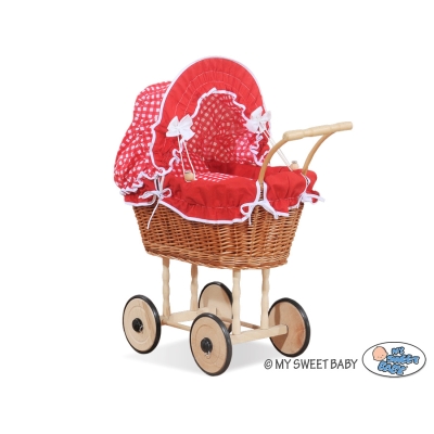 Natuurlijke Poppenwagen van Riet