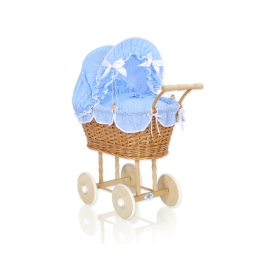 Natuurlijke Poppenwagen van Riet Blauw