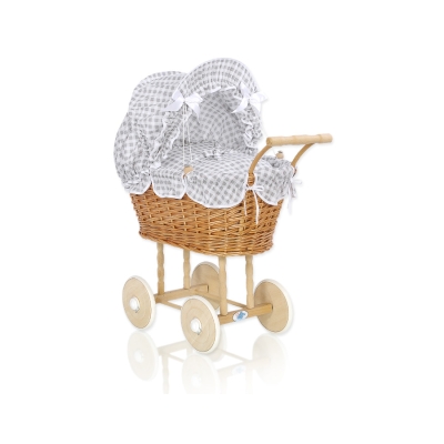 Natuurlijke Rieten Poppenwagen