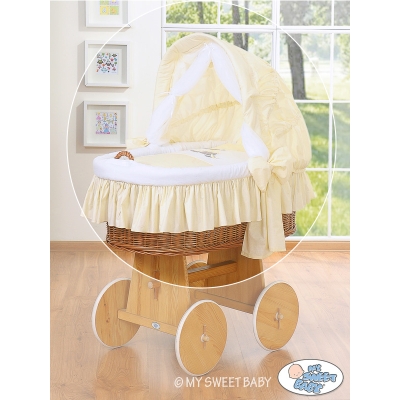 Wiegbekleding met kap Beige