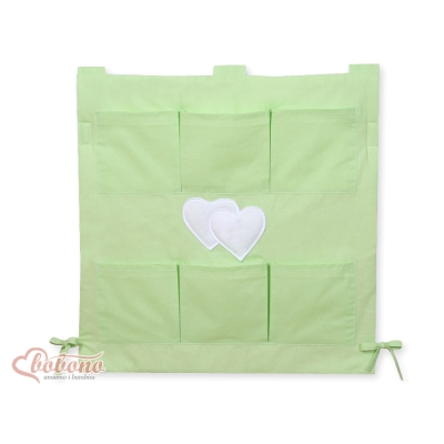 Opbergtas voor Babybed - Harten Groen