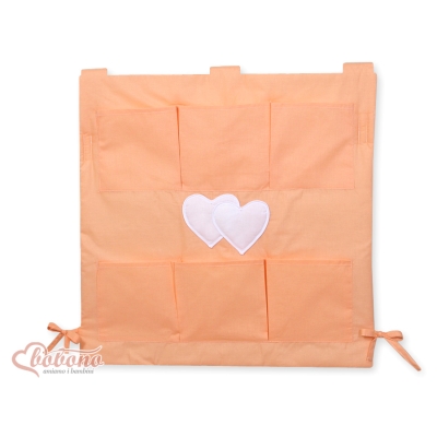 Opbergtas voor Ledikant - Harten Oranje