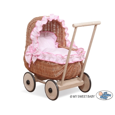 Poppenwagen Rotan
