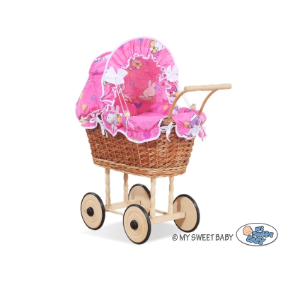 Poppenwagen Rotan