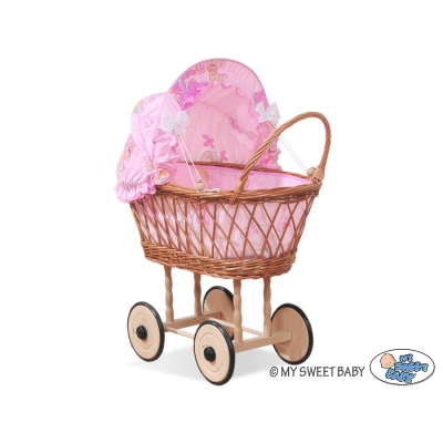 Poppenwagen Rotan