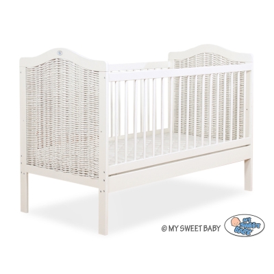Rieten Kinderbed 120x60 cm Bruin