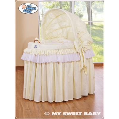 Rieten Kribbe met Kap Ivoor Little Prince Princess