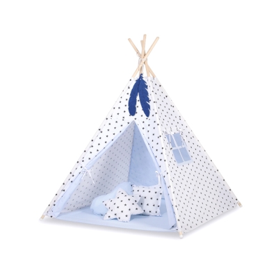 Set: Tipi-tent Speelkleed Blauw