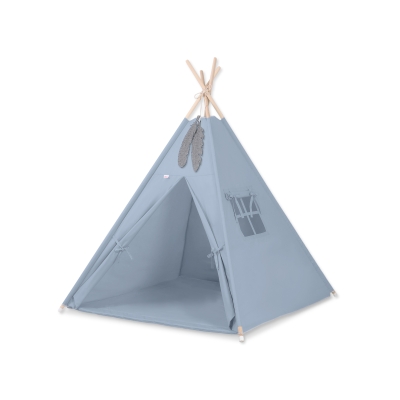 Set: Tipi-tent Speelmat   Pastelblauw
