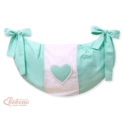 Speelgoedtas voor Babybed - Harten Mint