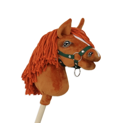 Stokpaard Hobby Paard Kastanje A4