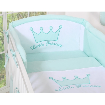 Universele Bedbumper voor Kinderbed -  Mint Little Prince Princess
