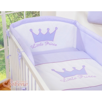 Universele Bedbumper voor Kinderbed -  Purper Little Prince Princess