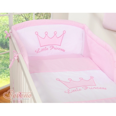 Universele Bedbumper voor Ledikant -  Roze Little Prince Princess