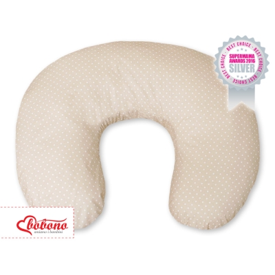 Voedingskussen voor Baby - Harten Beige Polkaprikker