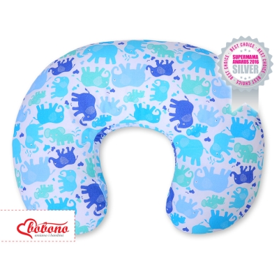 Voedingskussen voor Baby - Harten Blauw