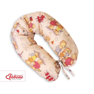Zwangerschapskussen in C-vorm minky Beige