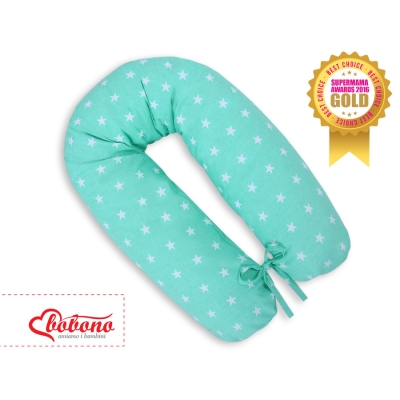 Zwangerschapskussen in C-vorm minky Mint